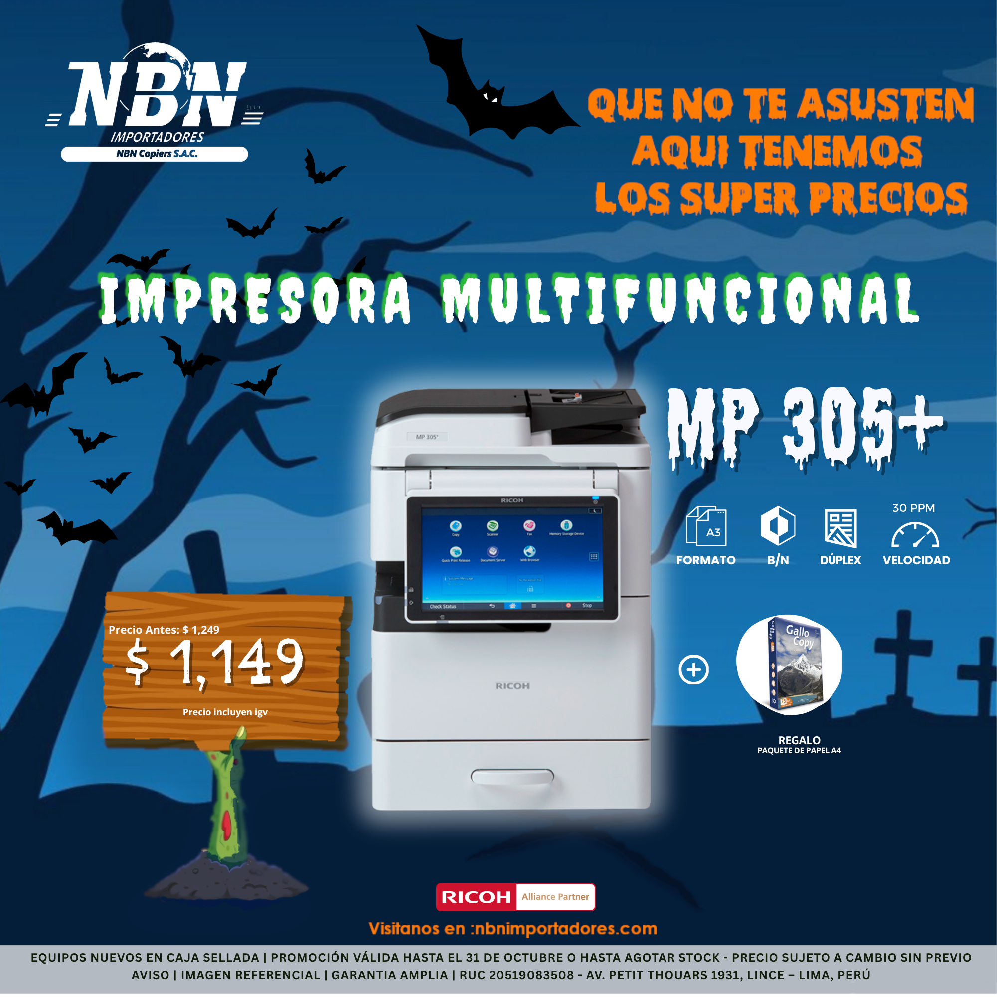 OCTUBRE MP 305+ OCTUBRE MP 305+